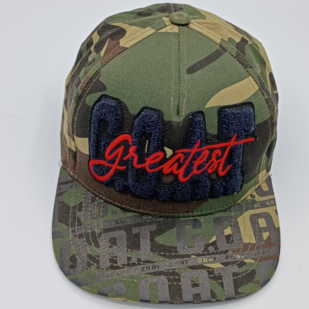 Top Level Mens GOAT Greatest Camo OSFM Snapback Hat Cap